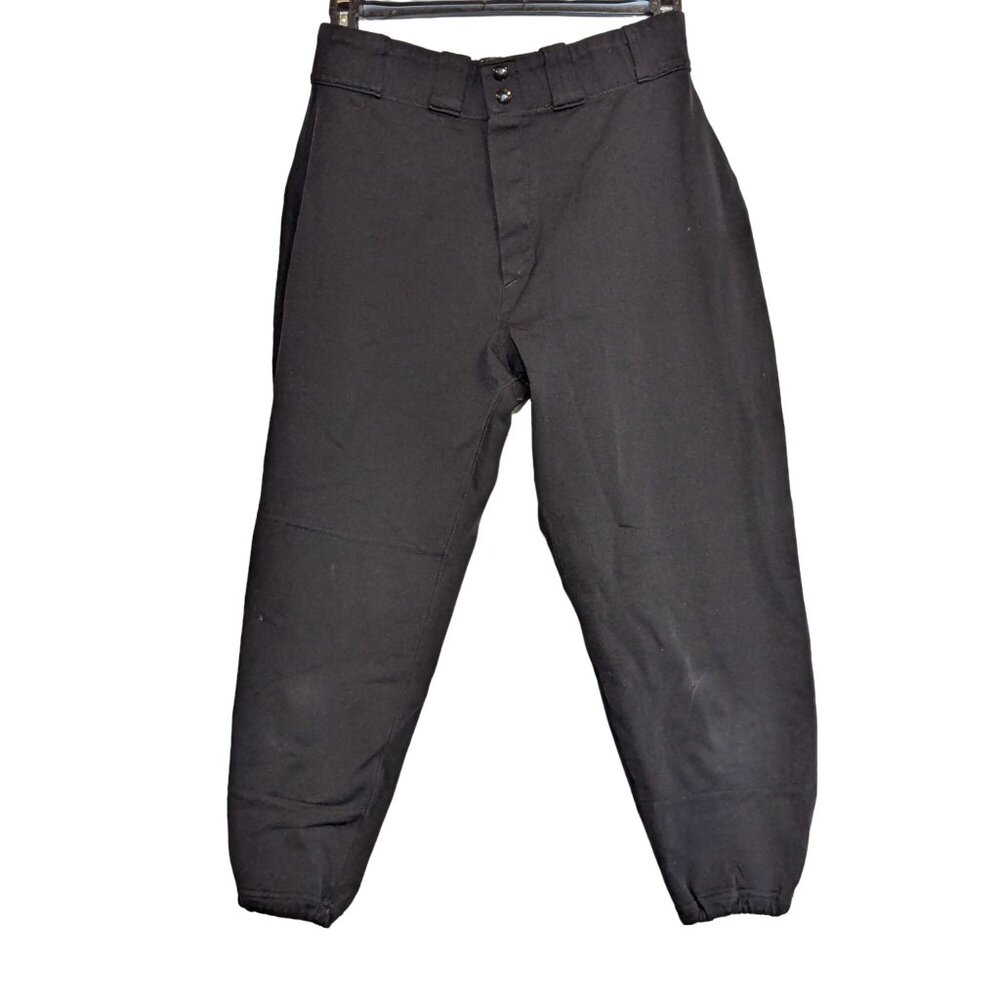 Vintage Powers Custom Tailored Baseball Pants Button Closure & Elastic Ankles sz